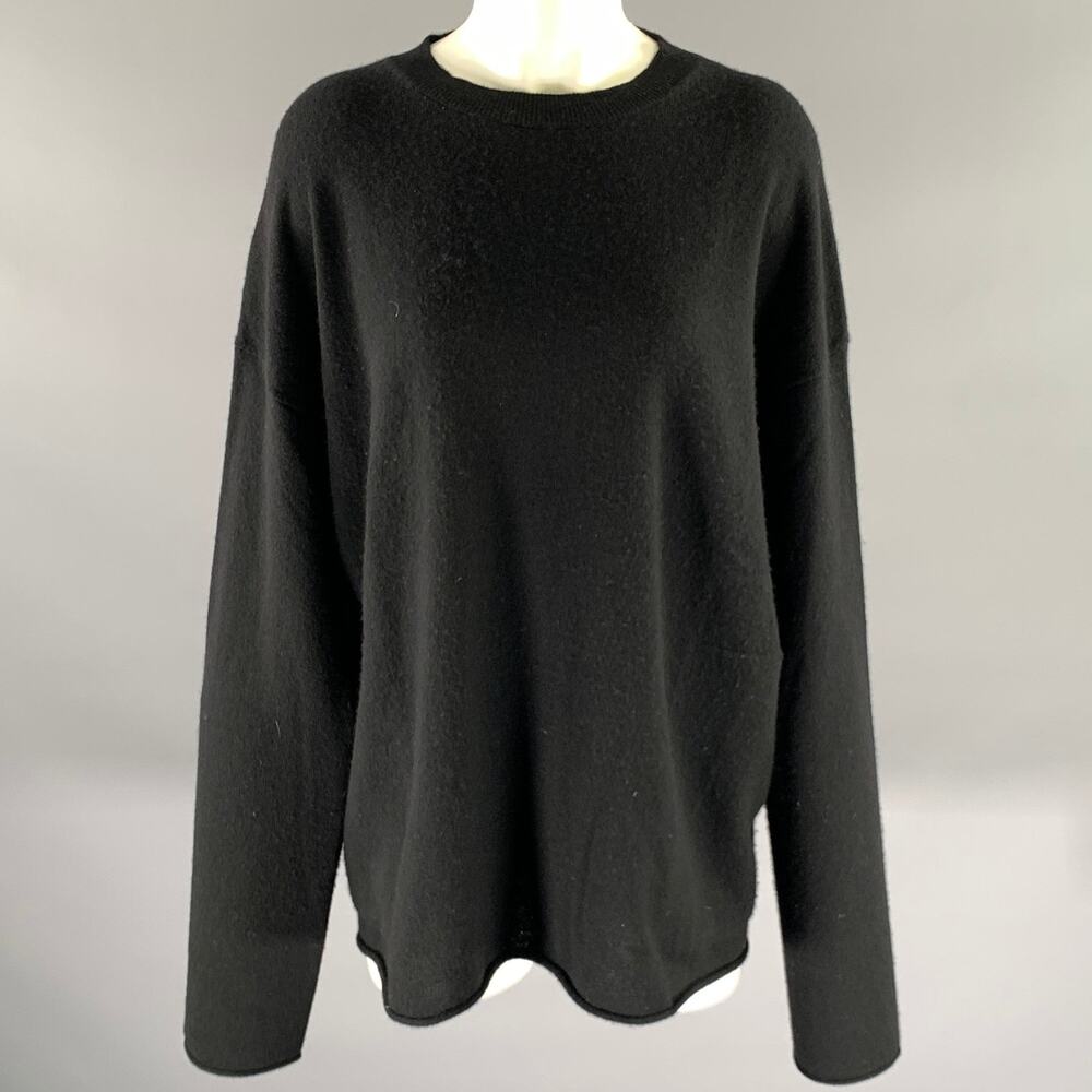 SOFIE D'HOORE Size M Black Wool Cashmere Crewneck Sweater